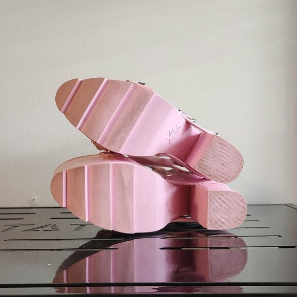 Pink platform sandals size 7 from YRU - Picture 5 of 6